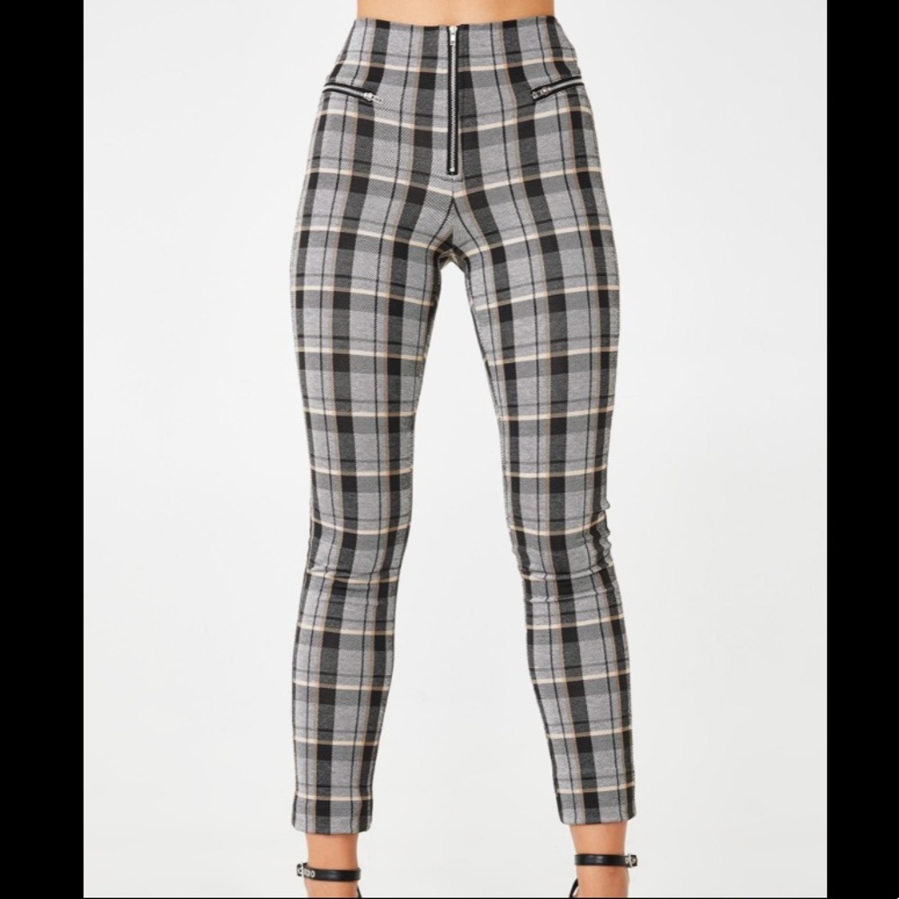 Tiger Mist Plaid Skinny Pant